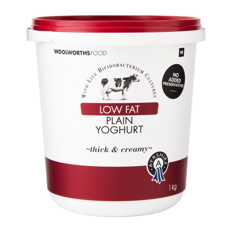 Low Fat Ayrshire Plain Yoghurt 1 kg offers at R 47,99 in Woolworths