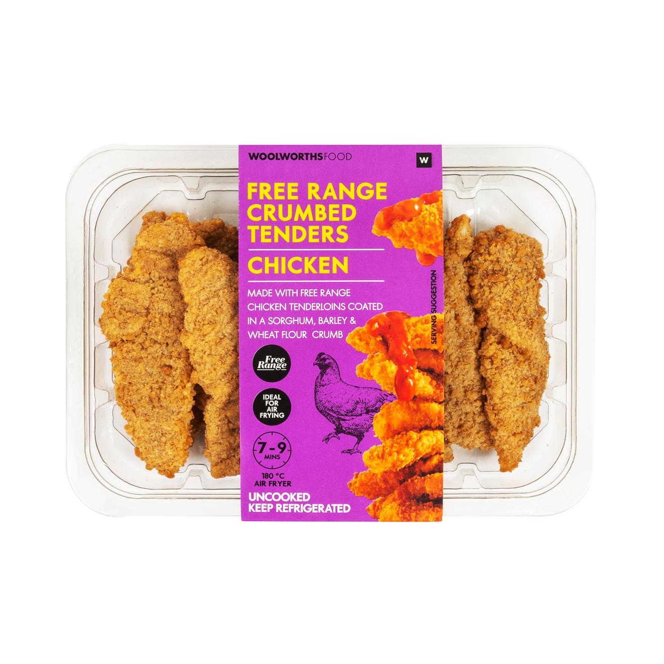 Free Range Crumbed Chicken Tenders Avg 400 g offers at R 78 in Woolworths