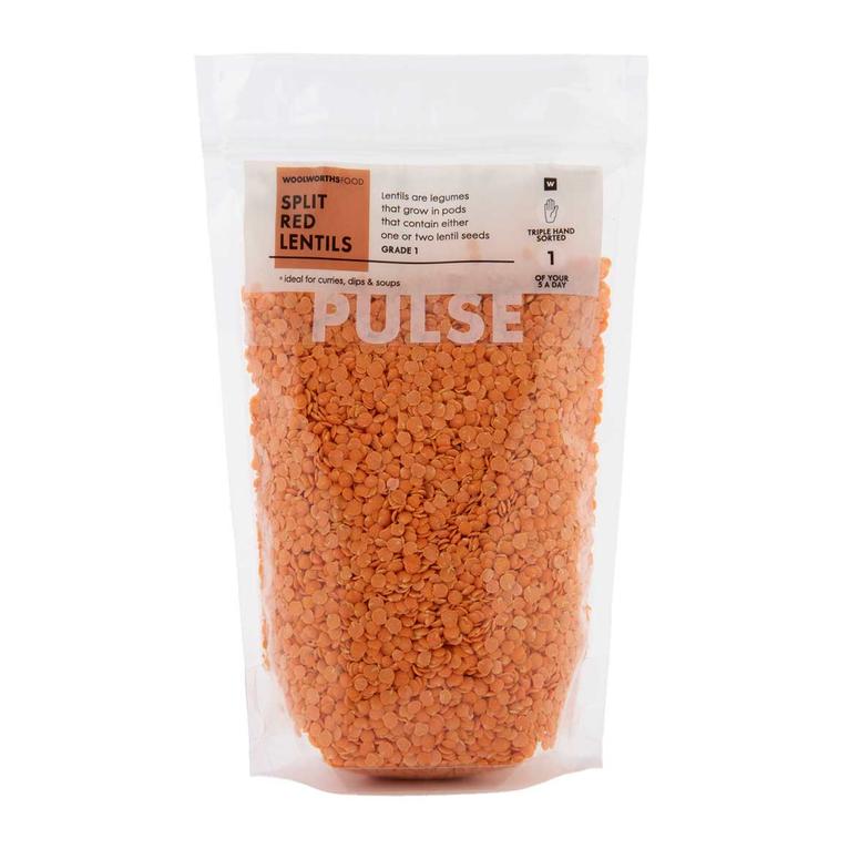 Split Red Lentils 500 g offers at R 44,99 in Woolworths
