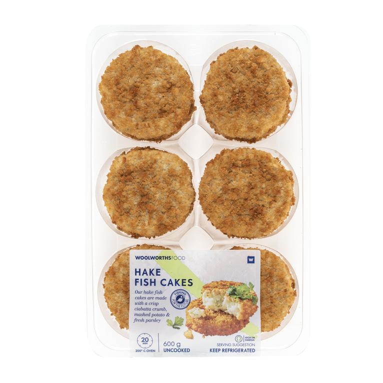 Crumbed Hake Fish Cakes 6 pk offers at R 134,99 in Woolworths