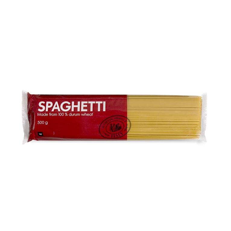 Spaghetti 500 g offers at R 22,99 in Woolworths
