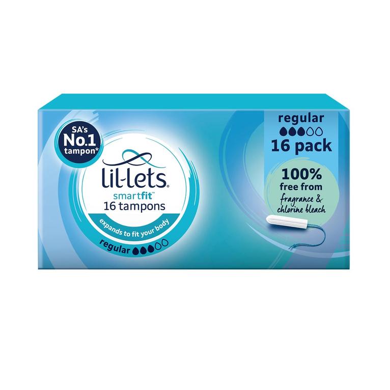 Lil-lets Smartfit Regular Tampons 16 Pcs offers at R 33,99 in Woolworths