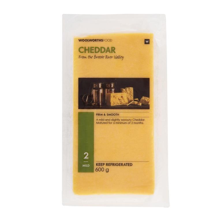 Cheddar Cheese 600 g offers at R 119,99 in Woolworths