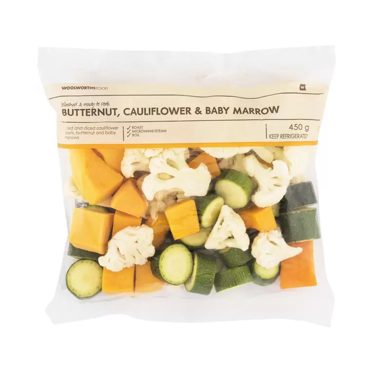 Butternut, Cauliflower & Baby Marrows 450 g offers at R 36,99 in Woolworths