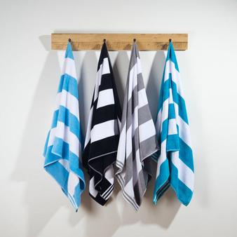 Miami Cabana Beach Towel - Charcoal offers at R 225 in Whitehouse