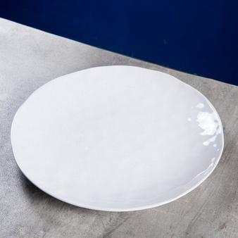 Ecology Speckle Milk Round Platter - Chalky White offers at R 312 in Whitehouse