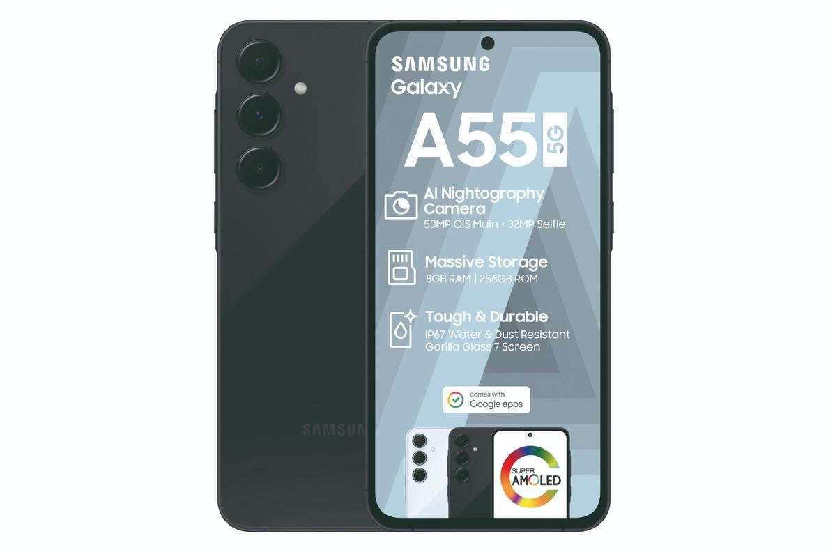 Samsung Galaxy A55 256GB 5G (Online Only) - RED Core 650MB 50min offers at R 399 in Vodacom