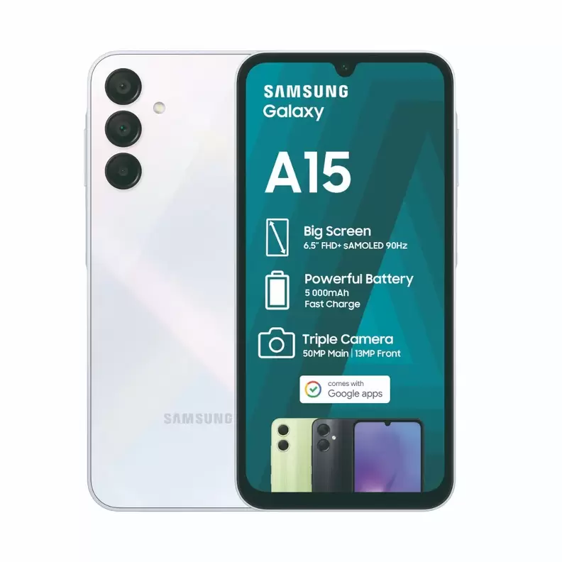 Samsung Galaxy A15 128GB DS + Samsung Galaxy A15 128GB DS (Online Only) - RED Core 1.3GB 100min offers at R 349 in Vodacom