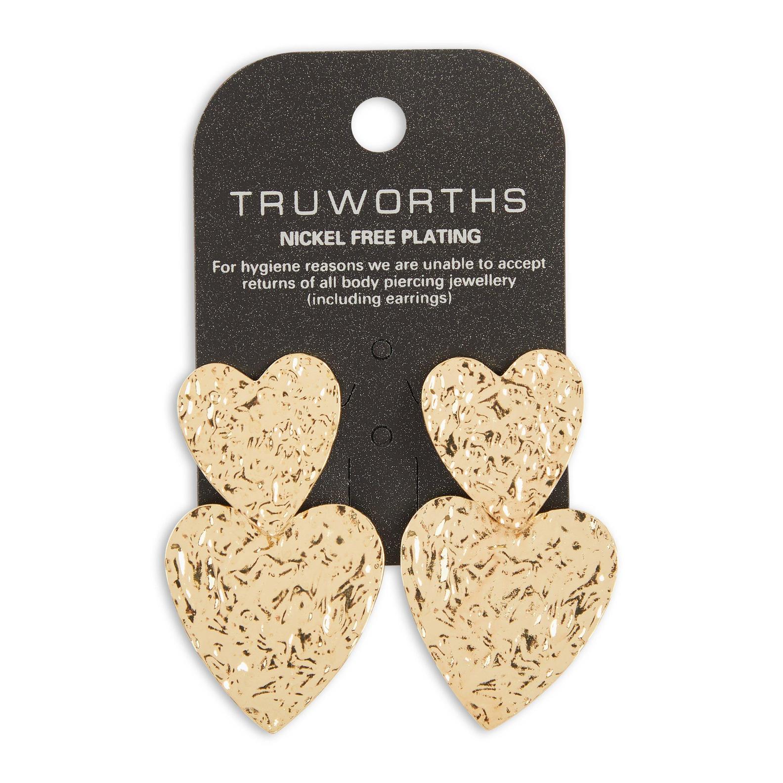 Gold Heart Drop Earrings offers at R 59 in Truworths