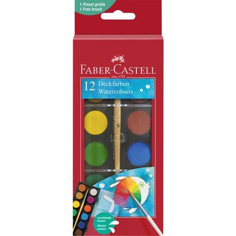 Faber-Castell 12 Watercolour Paint Set 24mm tabs offers at R 79,9 in ToysRUs