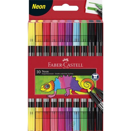 Faber-Castell 10 Double Ended Fibre Tip Pens Neon Colours offers at R 89,9 in ToysRUs