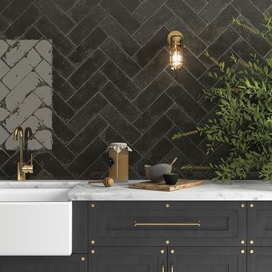 Alma Black Polished Porcelain Wall 100x300mm offers at R 683,99 in Tile Africa