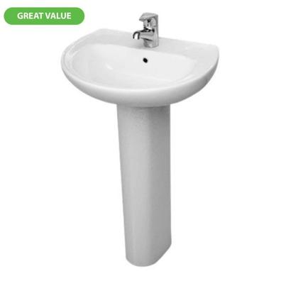 Neo Deluxe Basin & Pedestal (Pre-punched 3 holes) offers at R 699,99 in Tile Africa