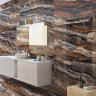 Onyx Brown Glazed Polished Porcelain Floor 1st 600x1200mm (1.44m2) offers at R 518,38 in Tile Africa