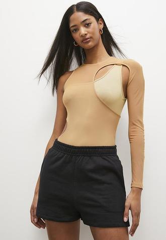 Cut away mesh bodysuit - neutral offers at R 87 in Superbalist