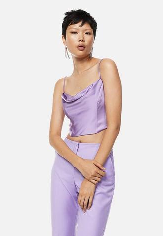 Satin corset top - light purple offers at R 98 in Superbalist