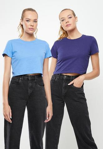 The baby tee two pack - blue offers at R 100 in Superbalist
