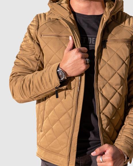 Mens Saxon - Mens Diamond Quilted Jacket offers at R 799 in Soviet Denim