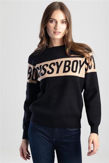 Diagonally Branded Crew Neck Knitwear offers at R 999 in Sissy Boy