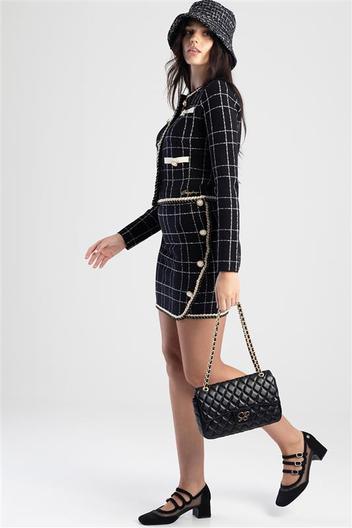 Plaid Knit Skirt With Braided Edge offers at R 1299 in Sissy Boy