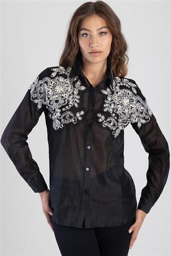 Sheer Shirt With Embellished Detail  offers at R 1299 in Sissy Boy