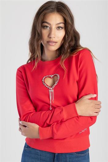 Sweat Top With Bling Heart Cut-Out offers at R 700 in Sissy Boy