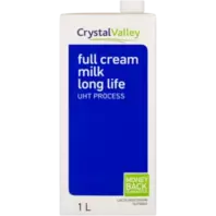 Crystal Valley Full Cream Long Life Milk 1L offers at R 16,89 in Shoprite