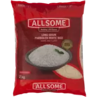 Allsome Long Grain Parboiled Rice 2kg offers at R 34,99 in Shoprite