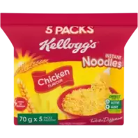 Kellogg's Chicken Flavoured Instant Noodles 5 x 70g offers at R 34,99 in Shoprite