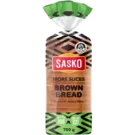 SASKO More Slices Brown Bread Loaf 700g offers at R 15,99 in Shoprite