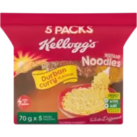 Kellogg's Durban Curry Flavoured Instant Noodles 5 x 70g offers at R 34,99 in Shoprite