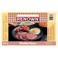 Renown Shoulder Bacon 200g offers at R 24,99 in Shoprite