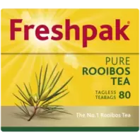 Freshpak Pure Rooibos Tagless Teabags 80 Pack offers at R 49,99 in Shoprite