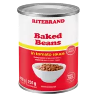 Ritebrand Baked Beans In Tomato Sauce Can 410g offers at R 10,99 in Shoprite