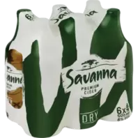 Savanna Dry Premium Cider Bottles 6 x 500ml offers at R 159,99 in Shoprite