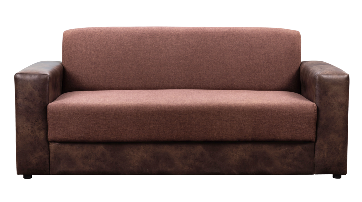 Omega 3 Seater Couch, 2 tone Brown offers at R 2999 in Russells