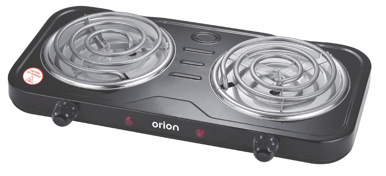 Orion Double Spiral Hotplate Black ODS-200B offers at R 299 in Russells