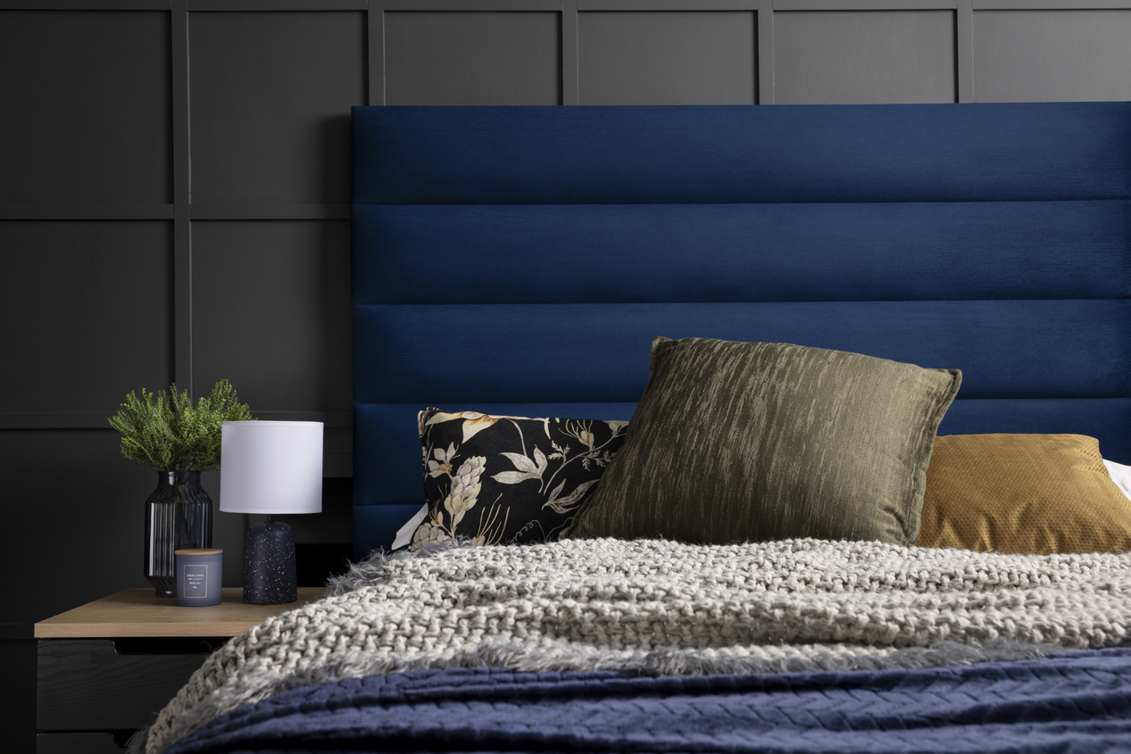 Chelsea Queen Headboard, Navy Blue offers at R 1999 in Russells