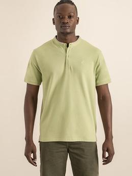 Mens Short Sleeve Mandarin Collar Golfer Shirt offers at R 770 in Polo
