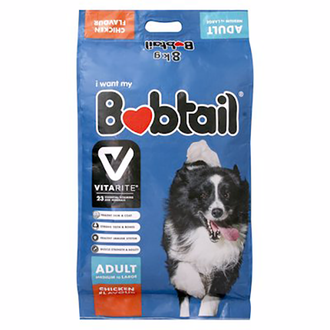 Bobtail Dog Food Chunks Medium Large Chicken Adult 8kg offers at R 170 in 1UP