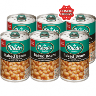 Combo Rhodes Baked Beans in Tomato Sauce 6x410g offers at R 72 in 1UP