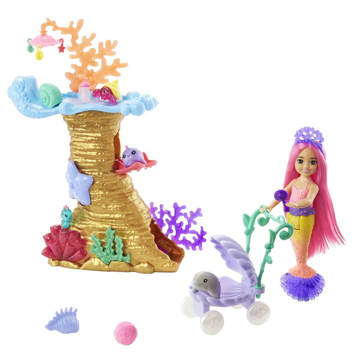 Mermaid Power Playset With Chelsea Mermaid Doll, 4 Pets & Accessories offers at R 479 in One Day Only