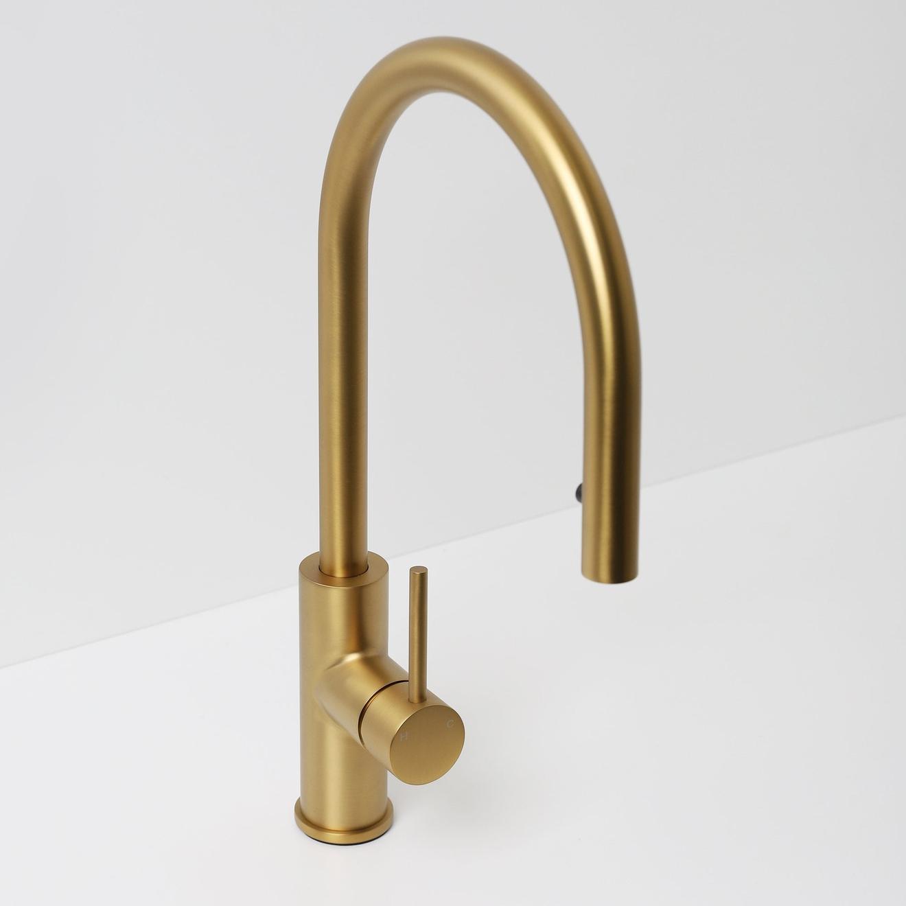 Single Lever Brushed Gold Sink Deck Mixer offers at R 599 in One Day Only