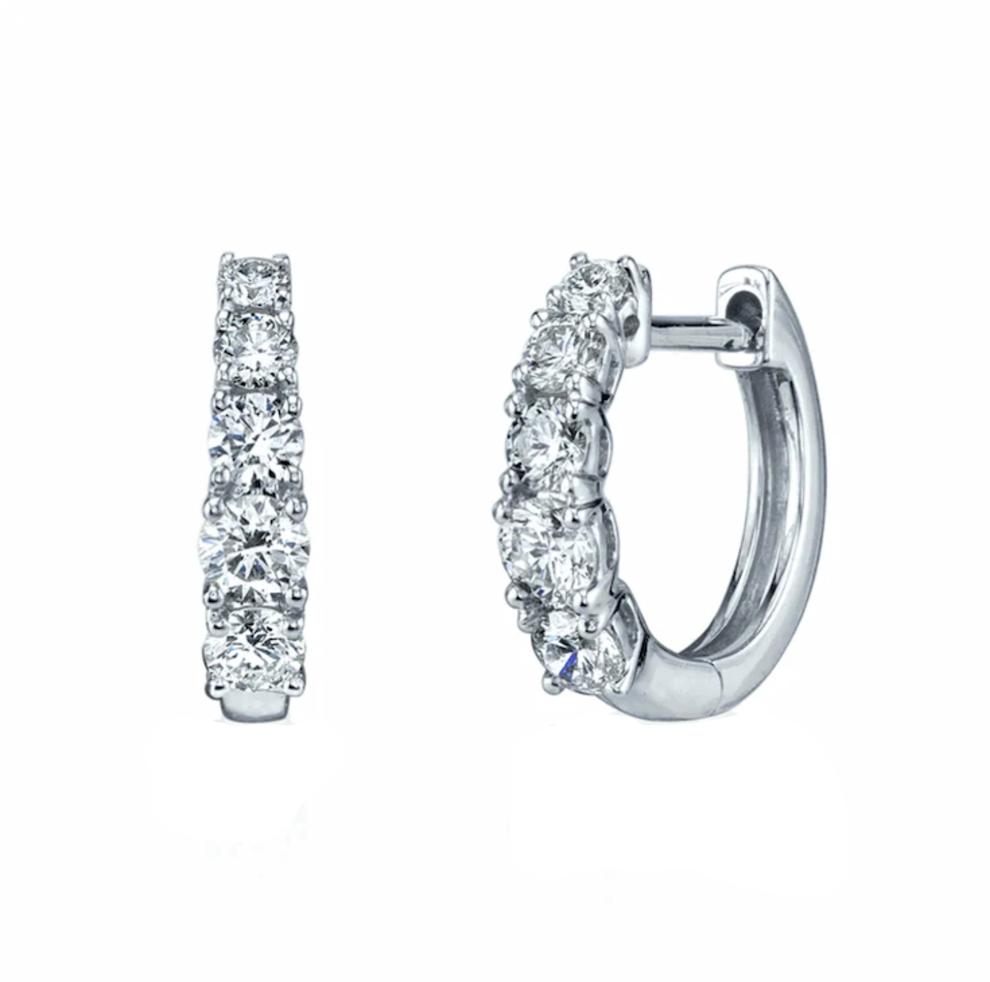 Lucia Huggies Earrings with Cubic Zirconia offers at R 399 in One Day Only