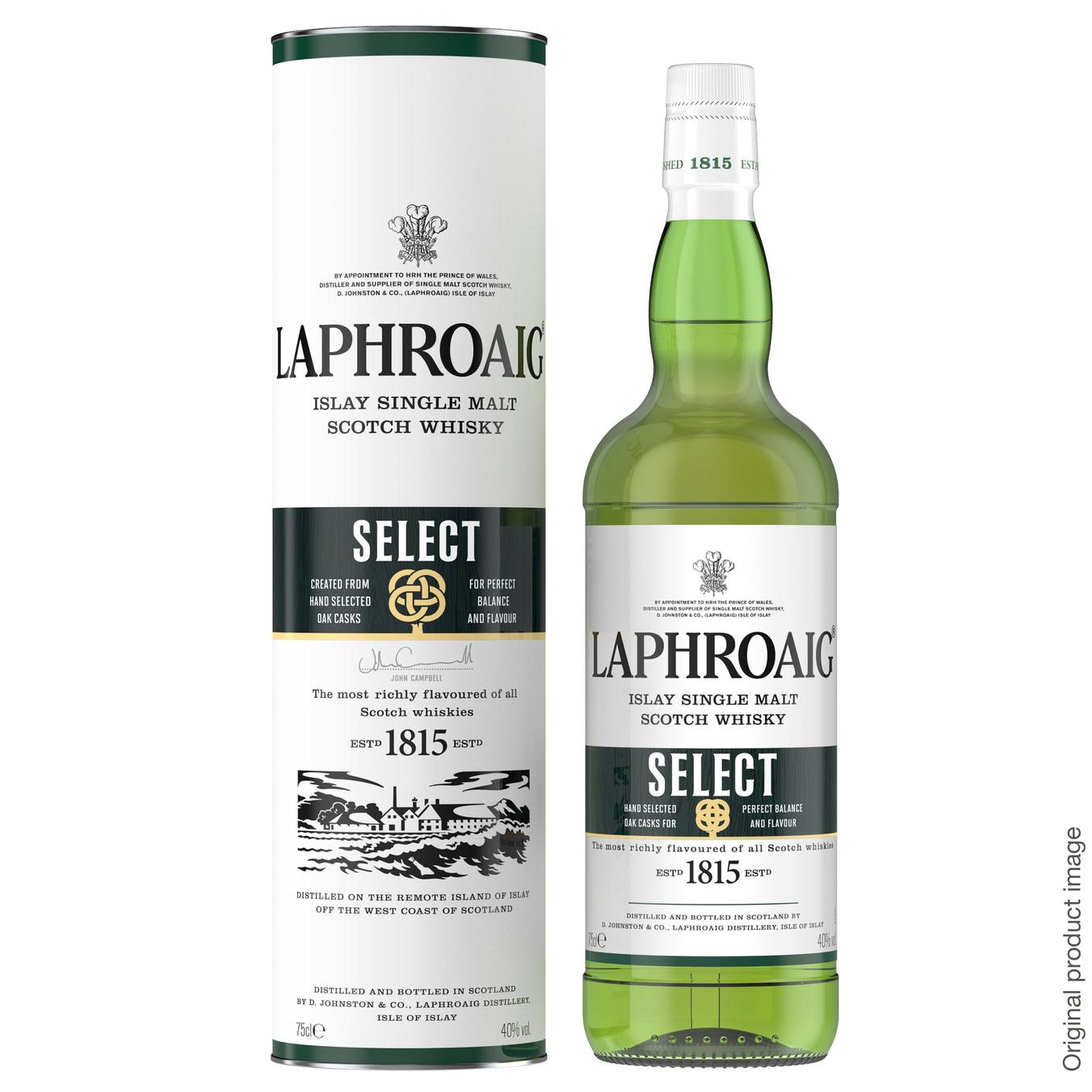 LAPHROAIG SELECT SINGLE MALT WHISKY 750ML offers at R 499 in Norman Goodfellows