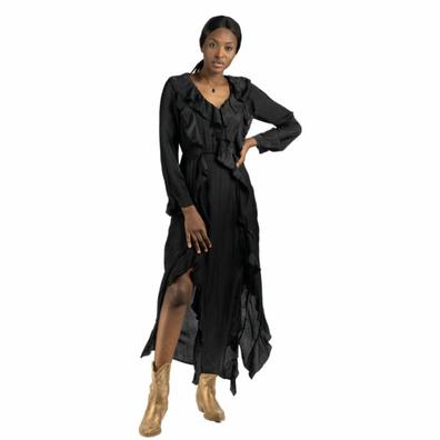 Silky frill crossover maxi dress offers at R 2100 in Nicci