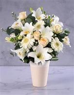 Elegant Cream Flower Arrangement offers at R 910 in Netflorist
