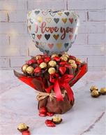 Ferrero Rocher And Heart Chocs Arrangement offers at R 650 in Netflorist