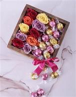 Delightful Roses and Lindt Crate offers at R 910 in Netflorist