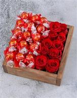 Rose and Lindt Love Crate offers at R 1040 in Netflorist